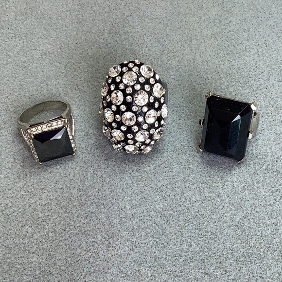 FINAL SALE PRICE Fine Neutral Fashion Ring Lot x 3 - Picture 1 of 11